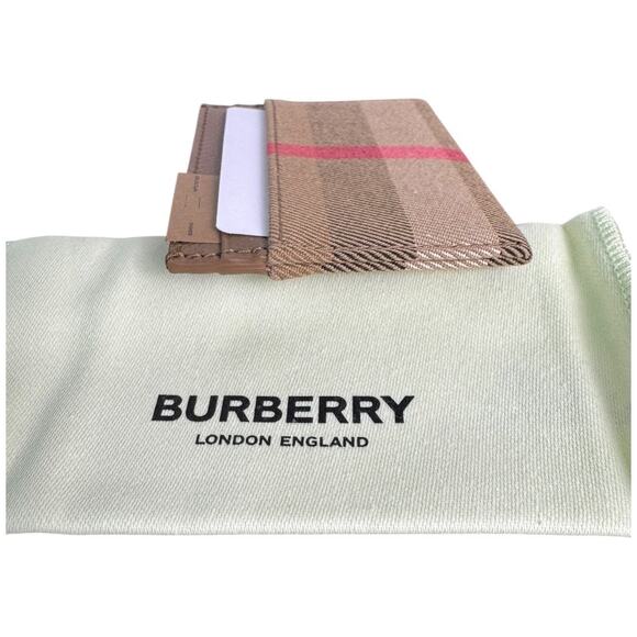NWT Burberry Card Case Holder in Grainy/House Check - Picture 2 of 9